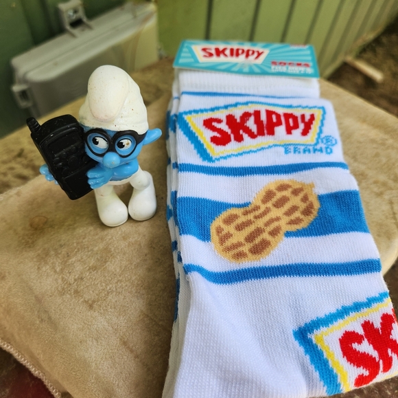 Men's ' SKIPPY PEANUT BUTTER' NOVELTY SOCK BN Sz 6-12 - Picture 3 of 3